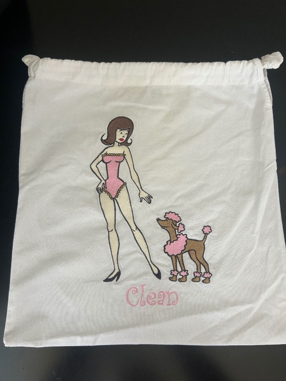 Anna Moi Moi Embroidered Lingerie Bag. NWOT